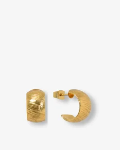 Forcast Lyra Small Hoop Earrings Gold Sale