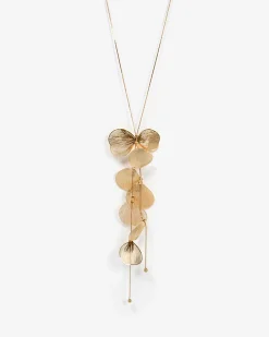 Forcast Magnolia Petal Necklace Gold Sale