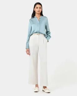 Forcast Maira Stand Collar Blouse Slate Online