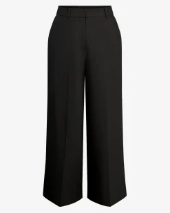 Forcast Mallory Herringbone Culottes Black Clearance