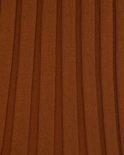 Forcast Manhattan Polo Knit Top Rust Discount