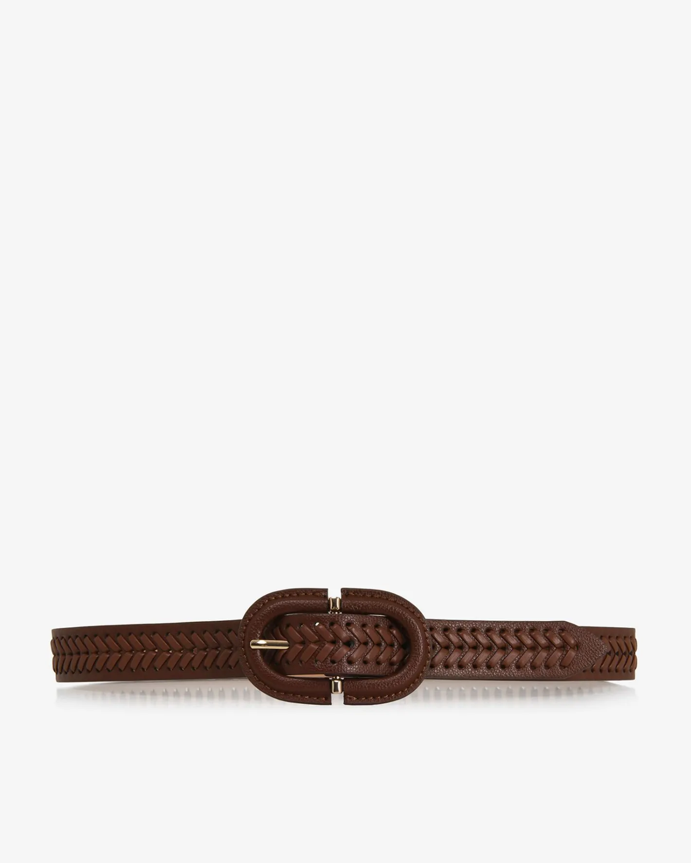 Forcast Marcella Woven Belt Cocoa Brown Clearance