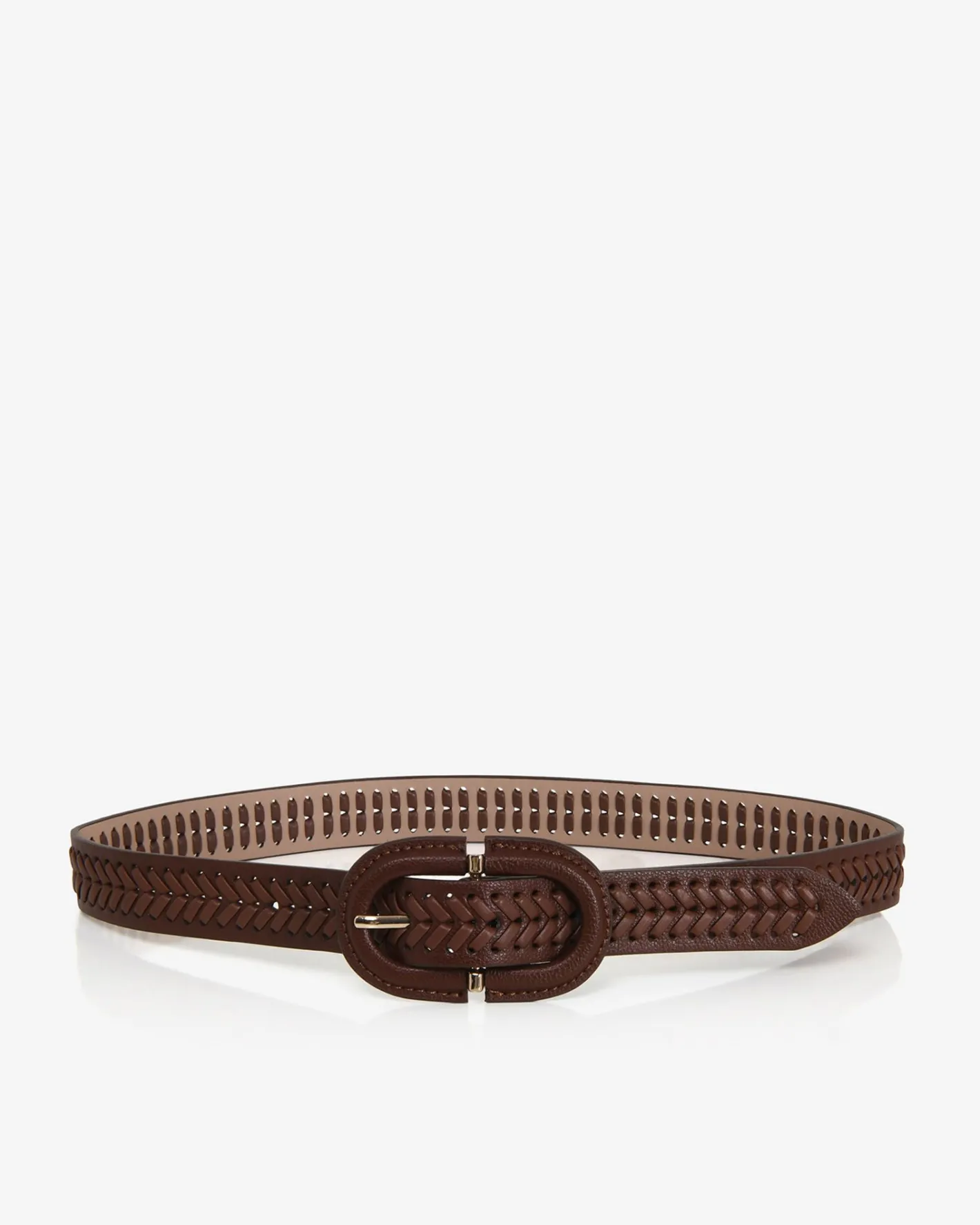 Forcast Marcella Woven Belt Cocoa Brown Clearance
