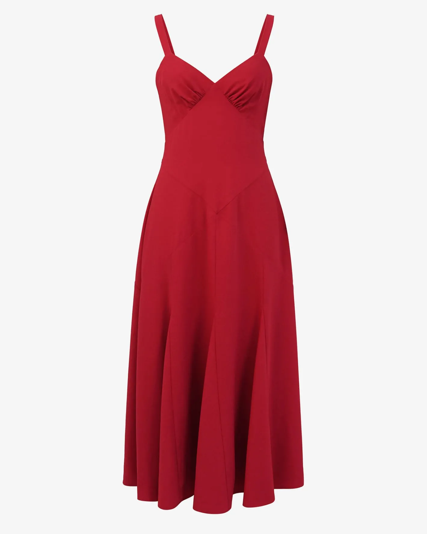 Forcast Maria Godet Panel Dress Crimson Discount