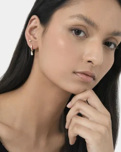 Forcast Marie 16k Plated Earrings Gold Clearance