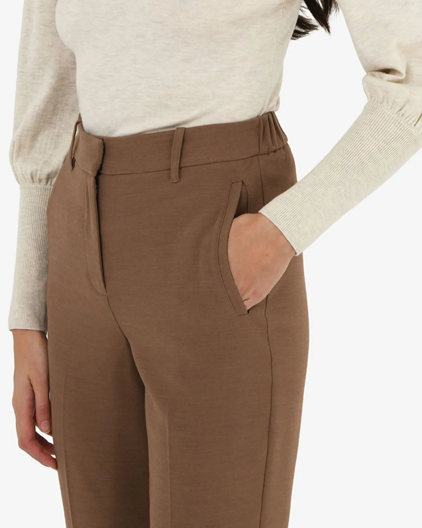 Forcast Maris Bootleg Pants Carob Clearance