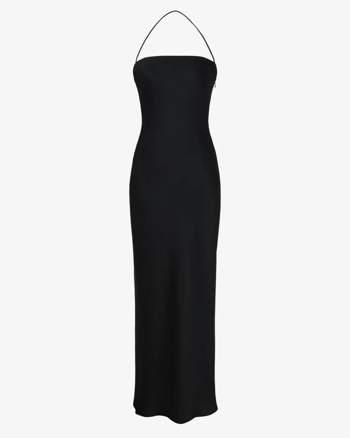 Forcast Martini Strapless Satin Dress Black Online
