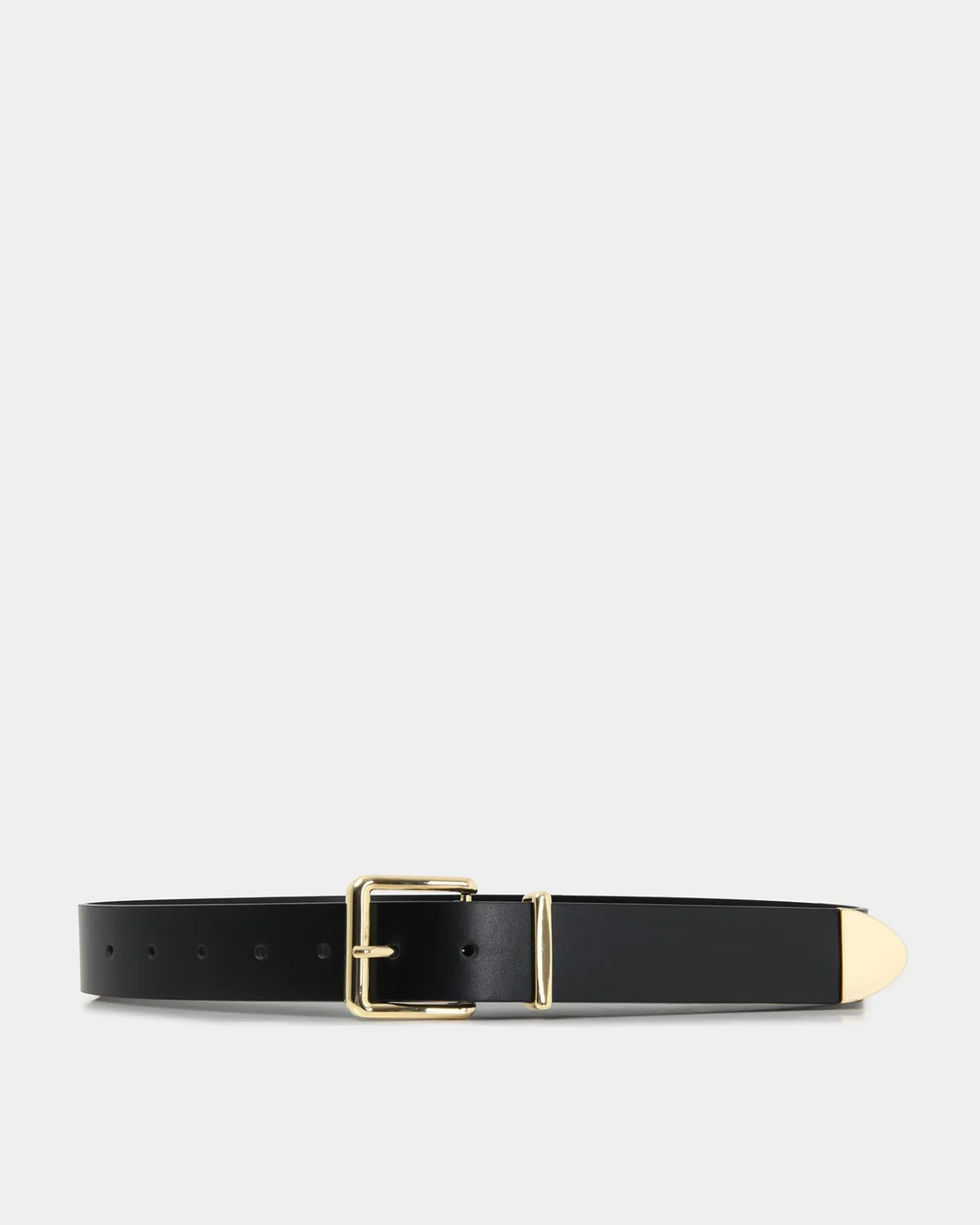 Forcast Massimo Leather Belt Black Online