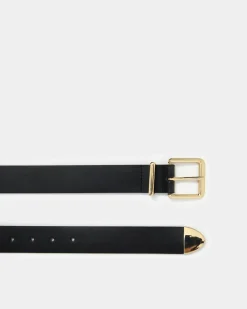 Forcast Massimo Leather Belt Black Online