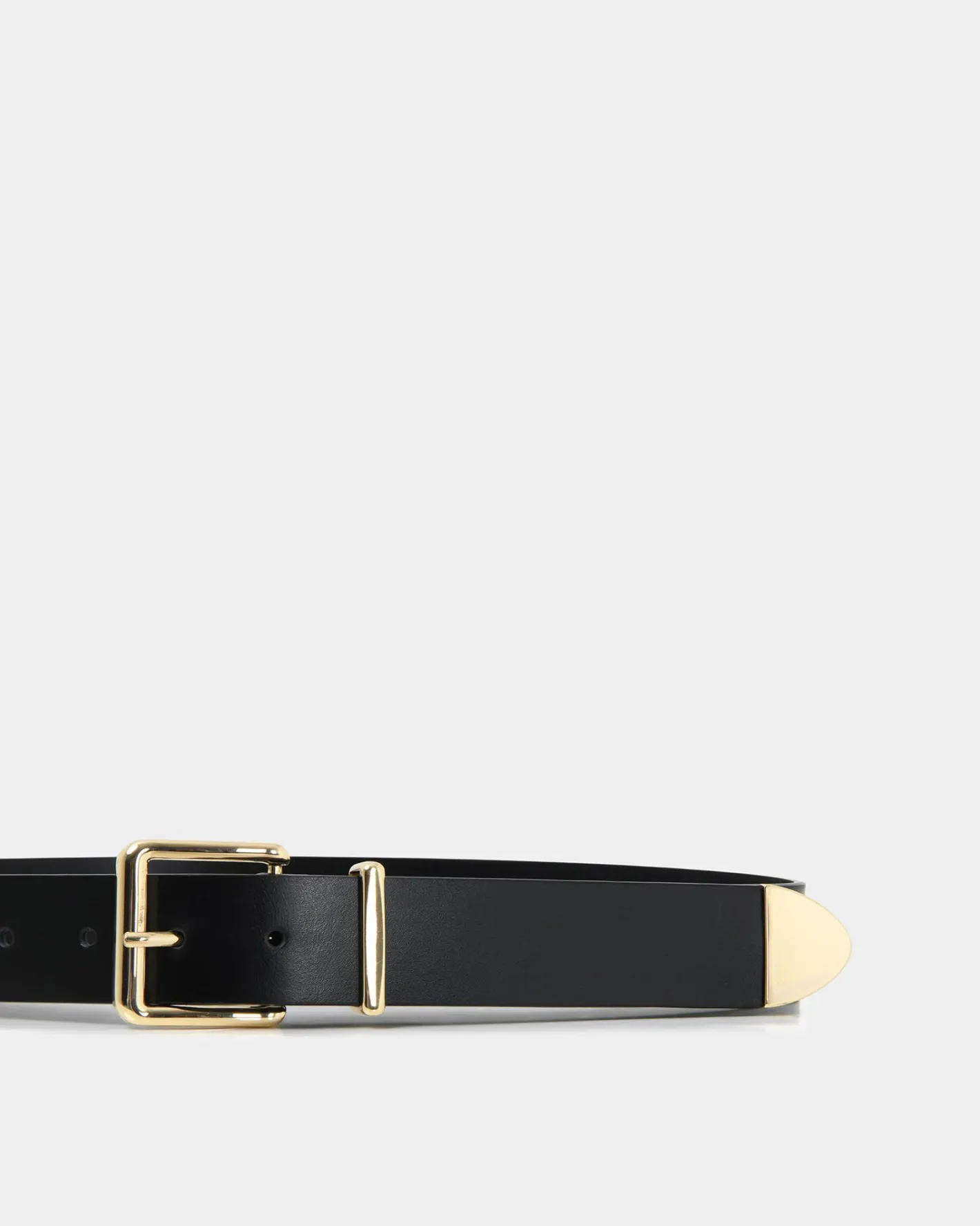 Forcast Massimo Leather Belt Black Online