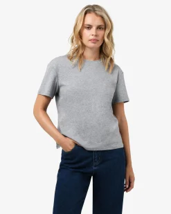 Forcast May Relaxed Cotton T-shirt Grey Hot