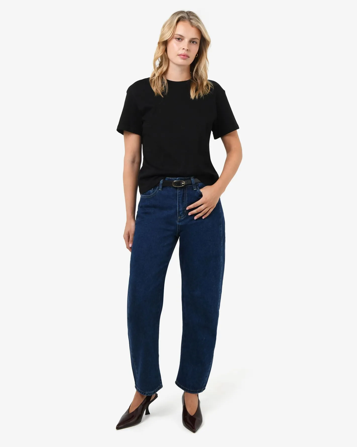 Forcast May Relaxed Cotton T-shirt Black Hot
