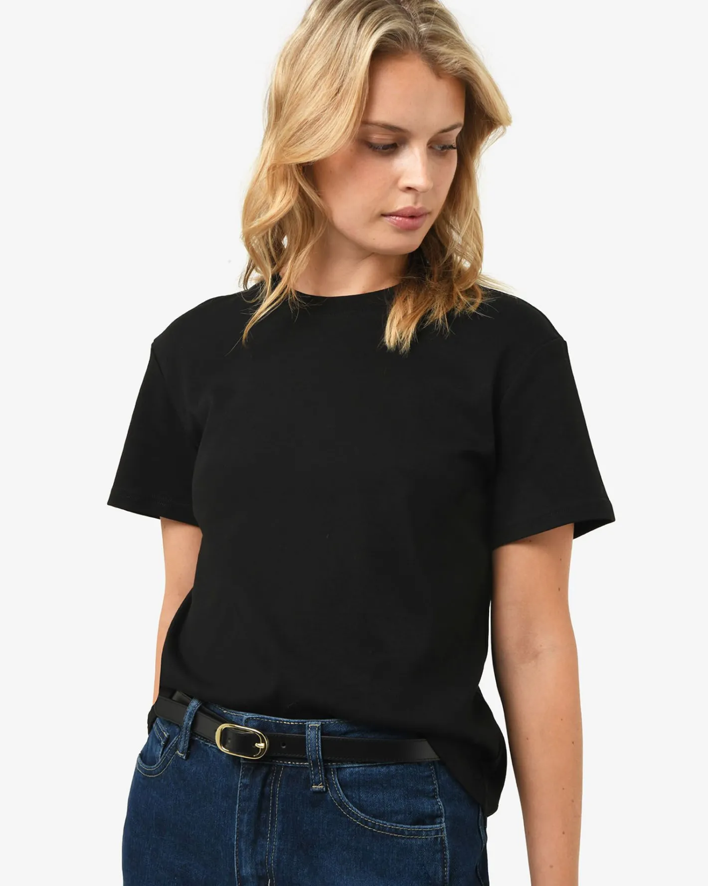 Forcast May Relaxed Cotton T-shirt Black Hot