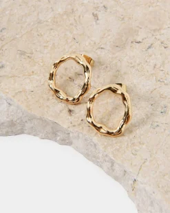 Forcast Meera 16k Plated Earrings Gold