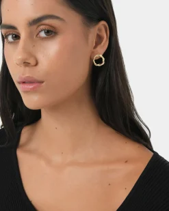 Forcast Meera 16k Plated Earrings Gold