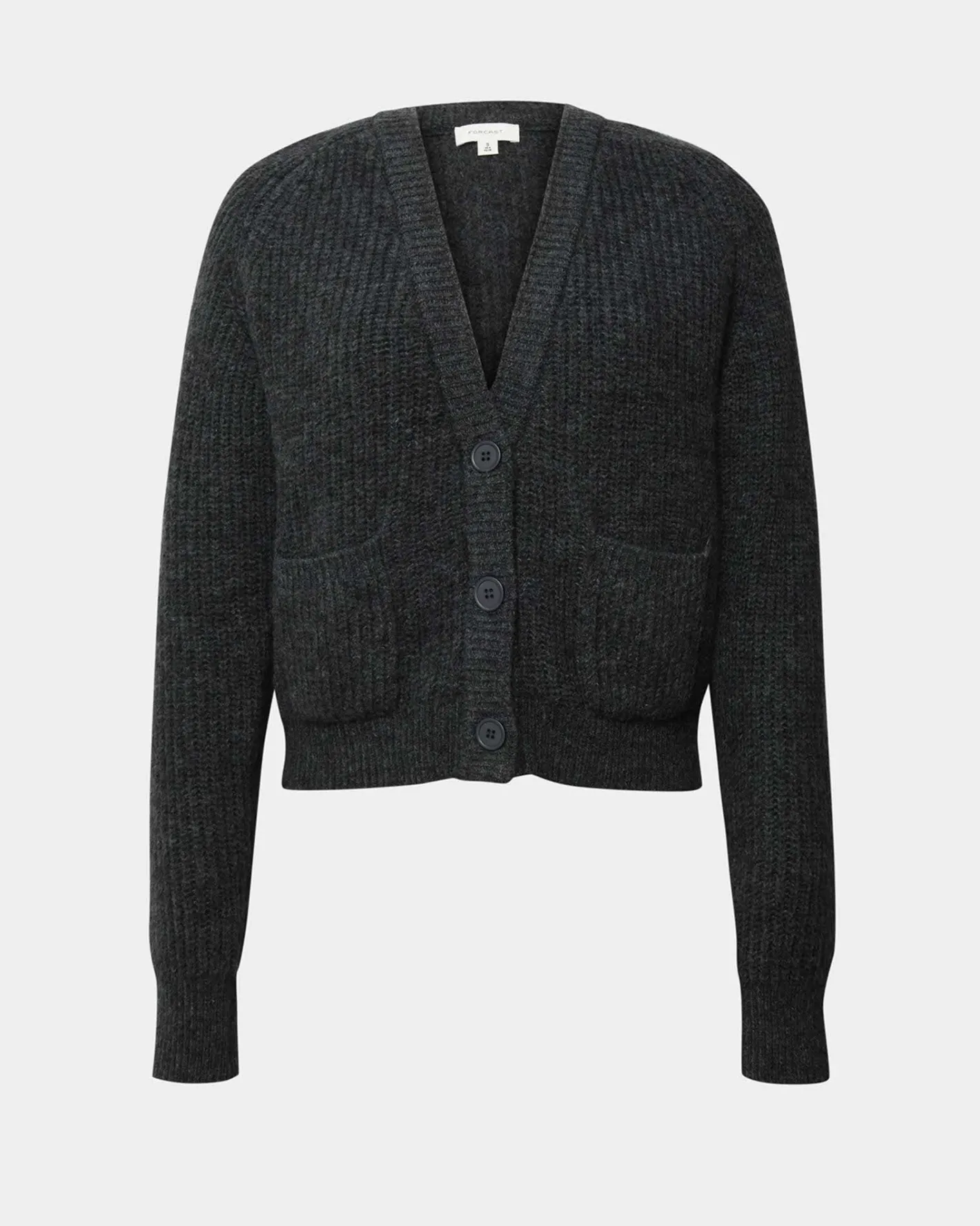 Forcast Mel Wool Blend Cardigan Charcoal Outlet