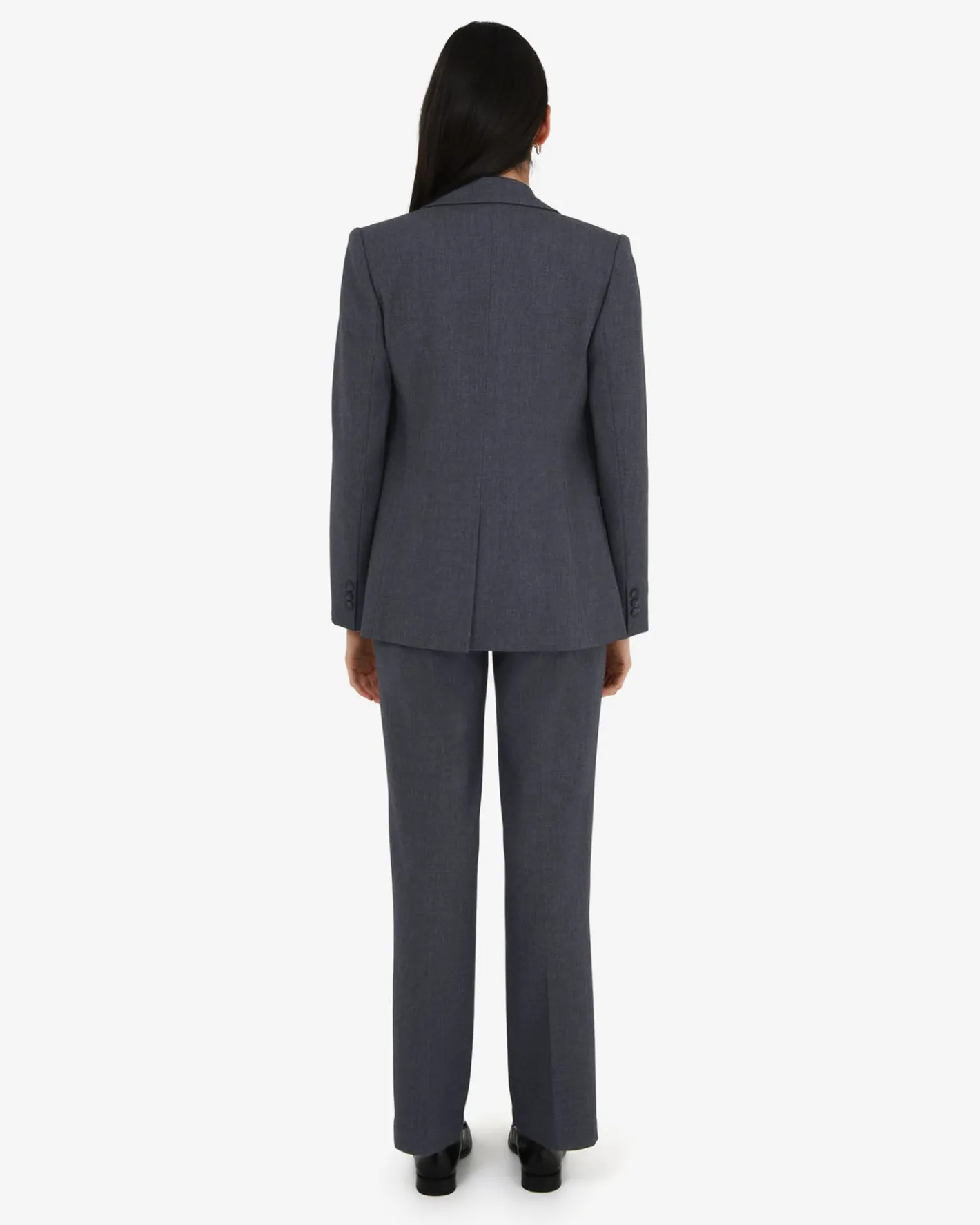 Forcast Merid Double Breasted Blazer Dark Grey Online