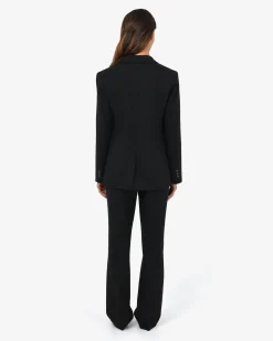 Forcast Merid Double Breasted Blazer Black Hot