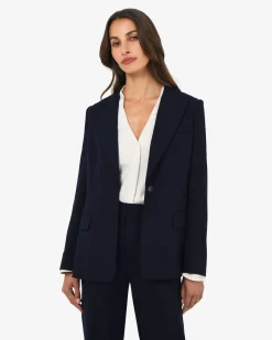 Forcast Merid Single Breasted Blazer Navy Online