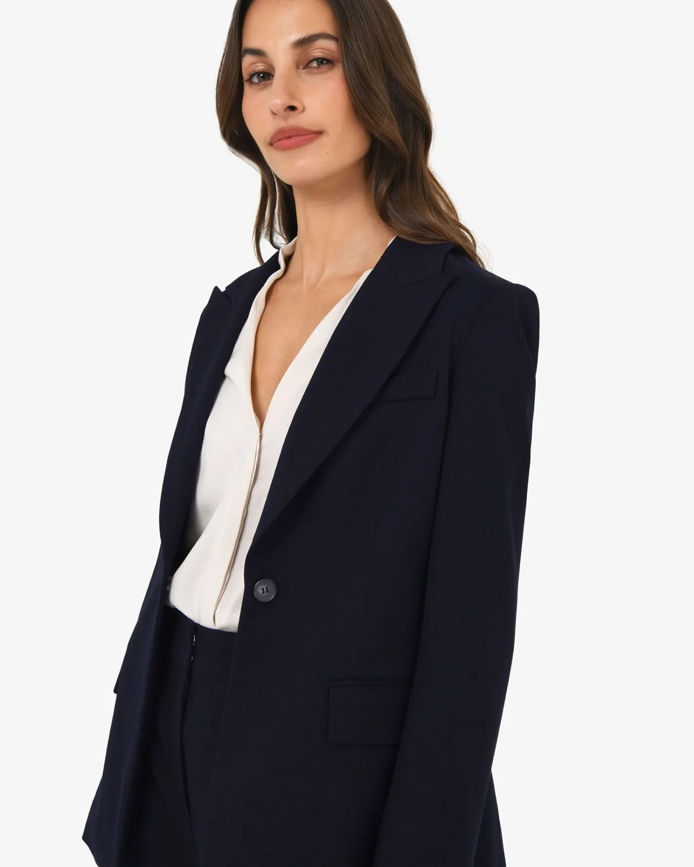 Forcast Merid Single Breasted Blazer Navy Online