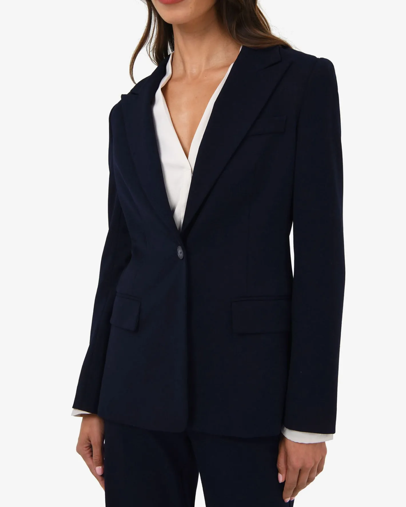 Forcast Merid Single Breasted Blazer Navy Online