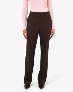 Forcast Merid Tailored Pants Espresso Hot