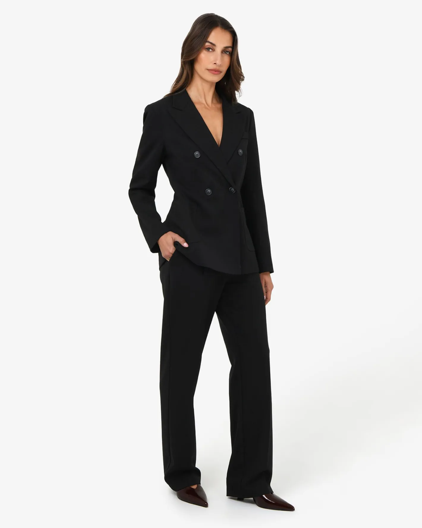 Forcast Merid Tailored Pants Black New