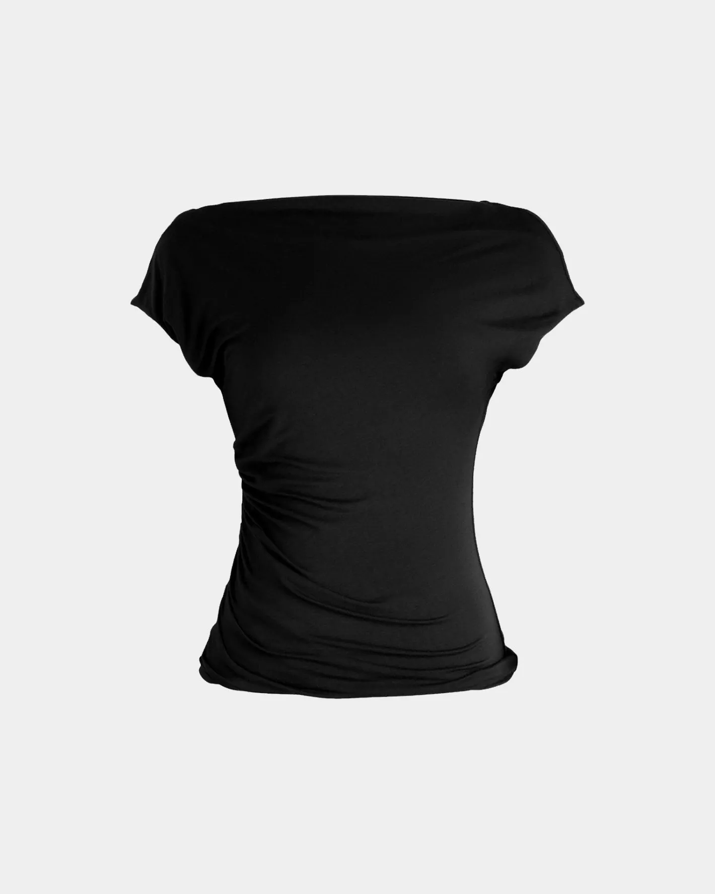 Forcast Mia Off Shoulder Jersey Top Black Discount