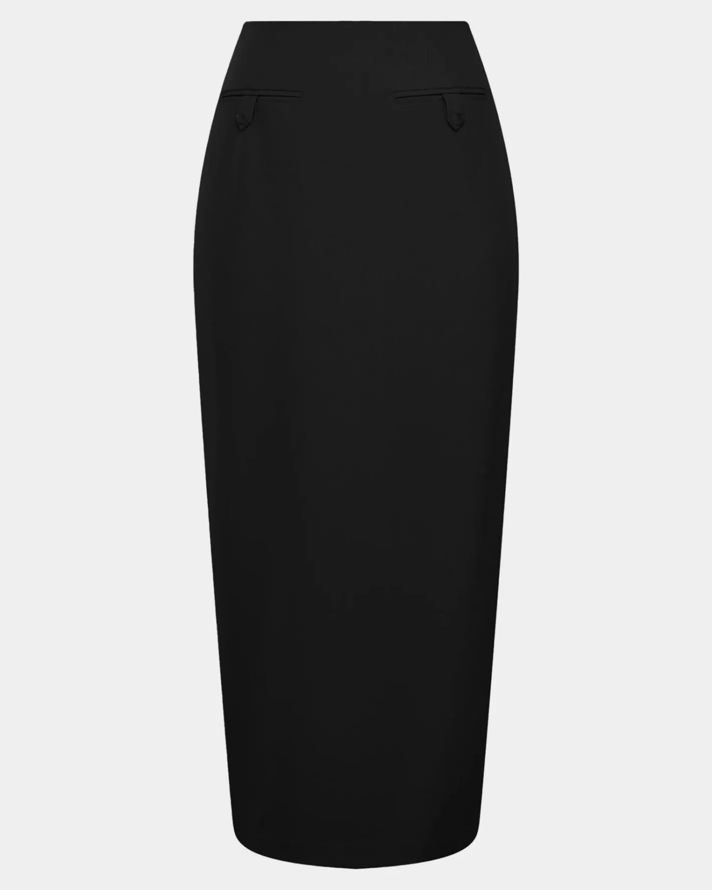 Forcast Milla Column Midi Skirt Black Clearance