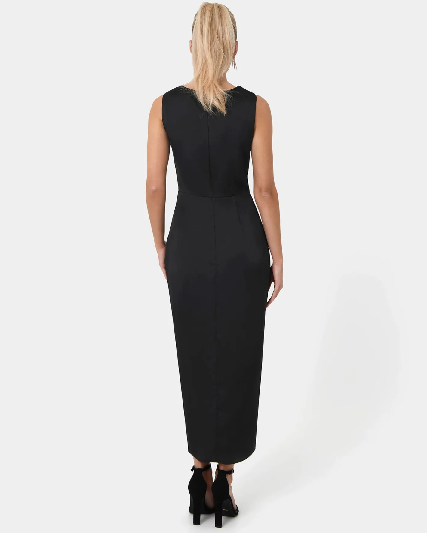 Forcast Mimi Front Twist Dress Black
