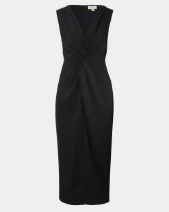 Forcast Mimi Front Twist Dress Black