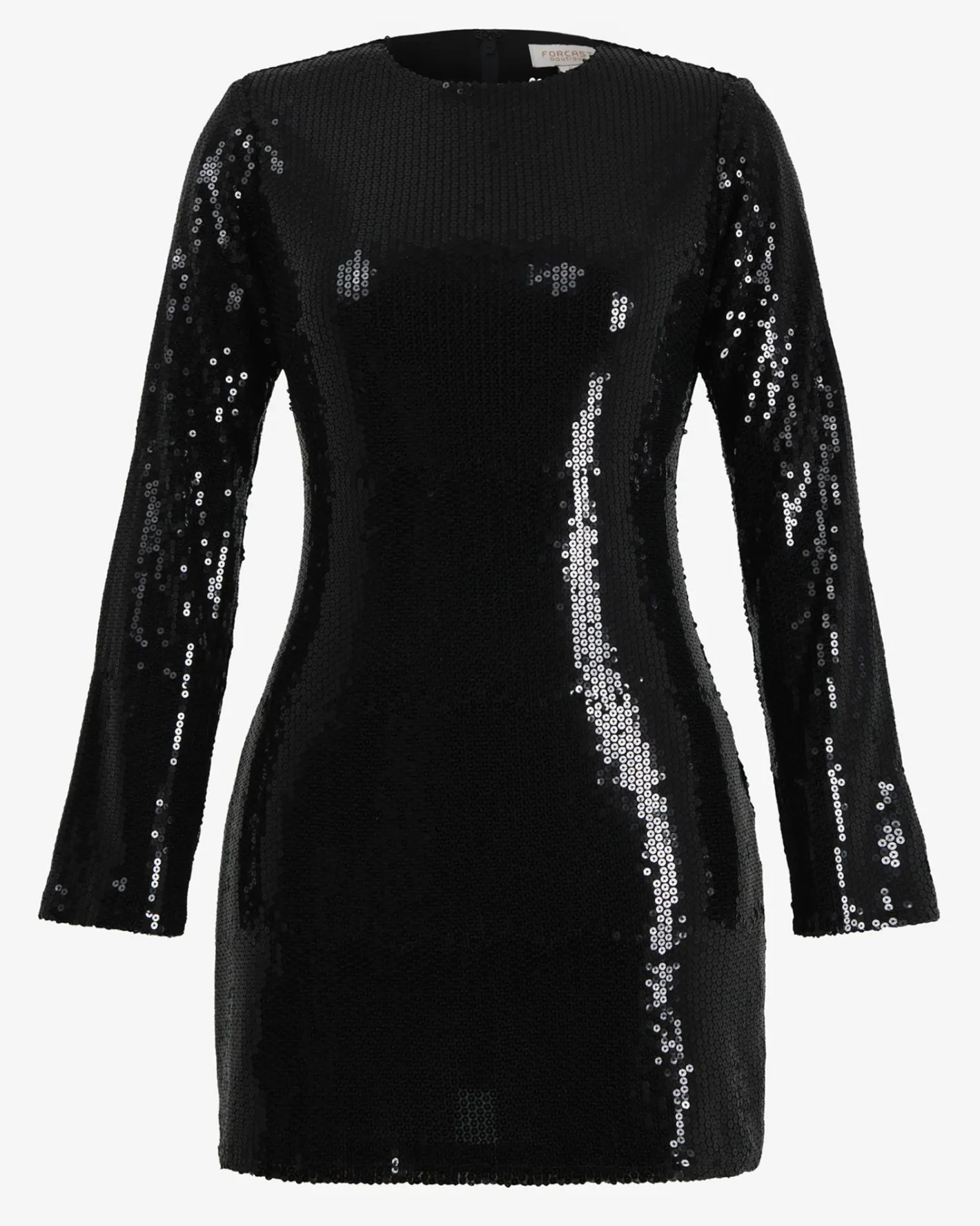 Forcast Mimi Shift Sequin Dress Black Sequin Sale