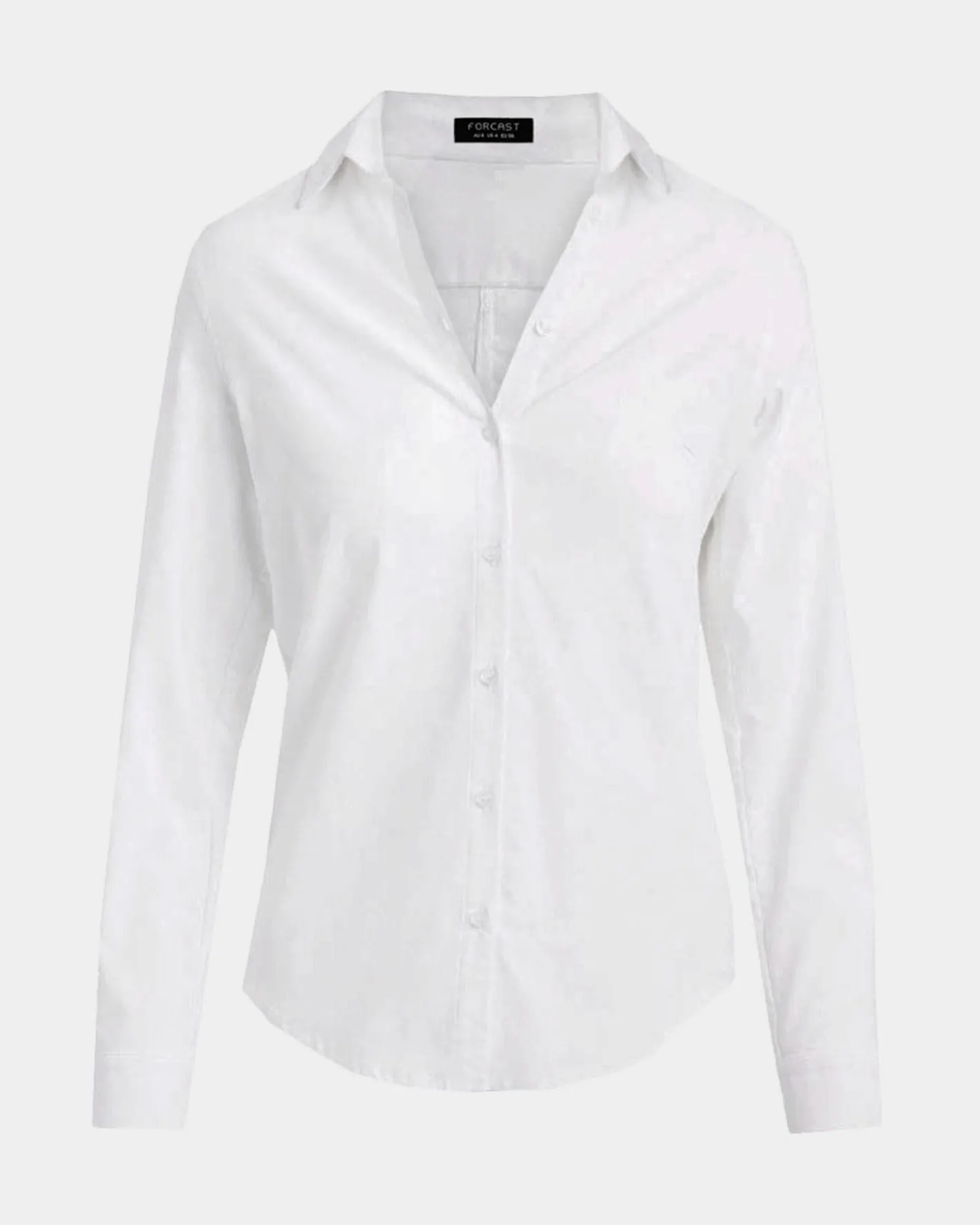Forcast Morgan Collared Shirt Ivory Clearance