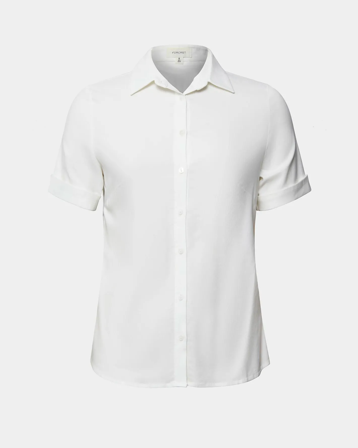 Forcast Morgan Cuff Short Sleeve Ivory Hot