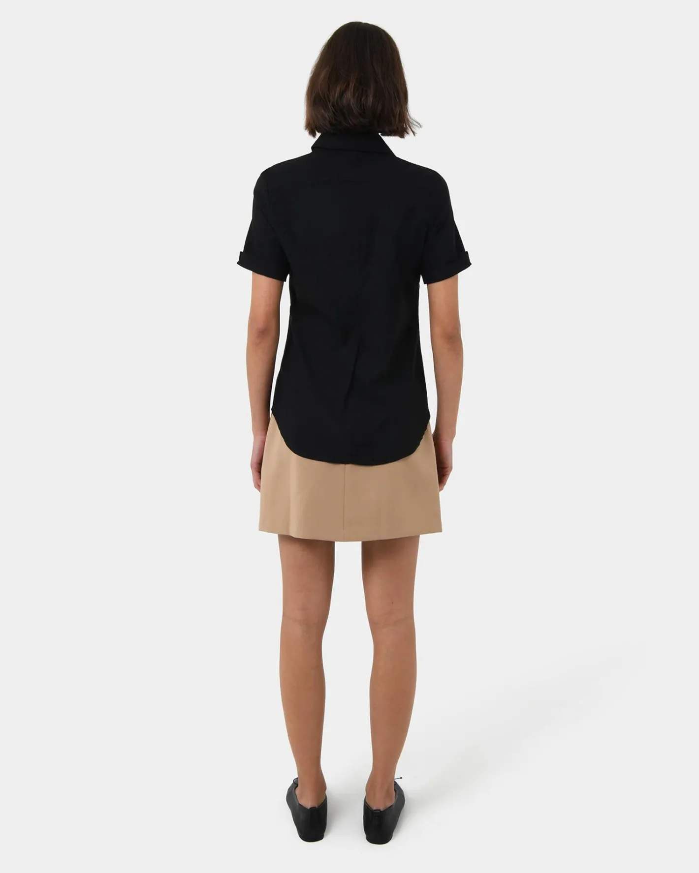 Forcast Morgan Cuff Short Sleeve Black Discount