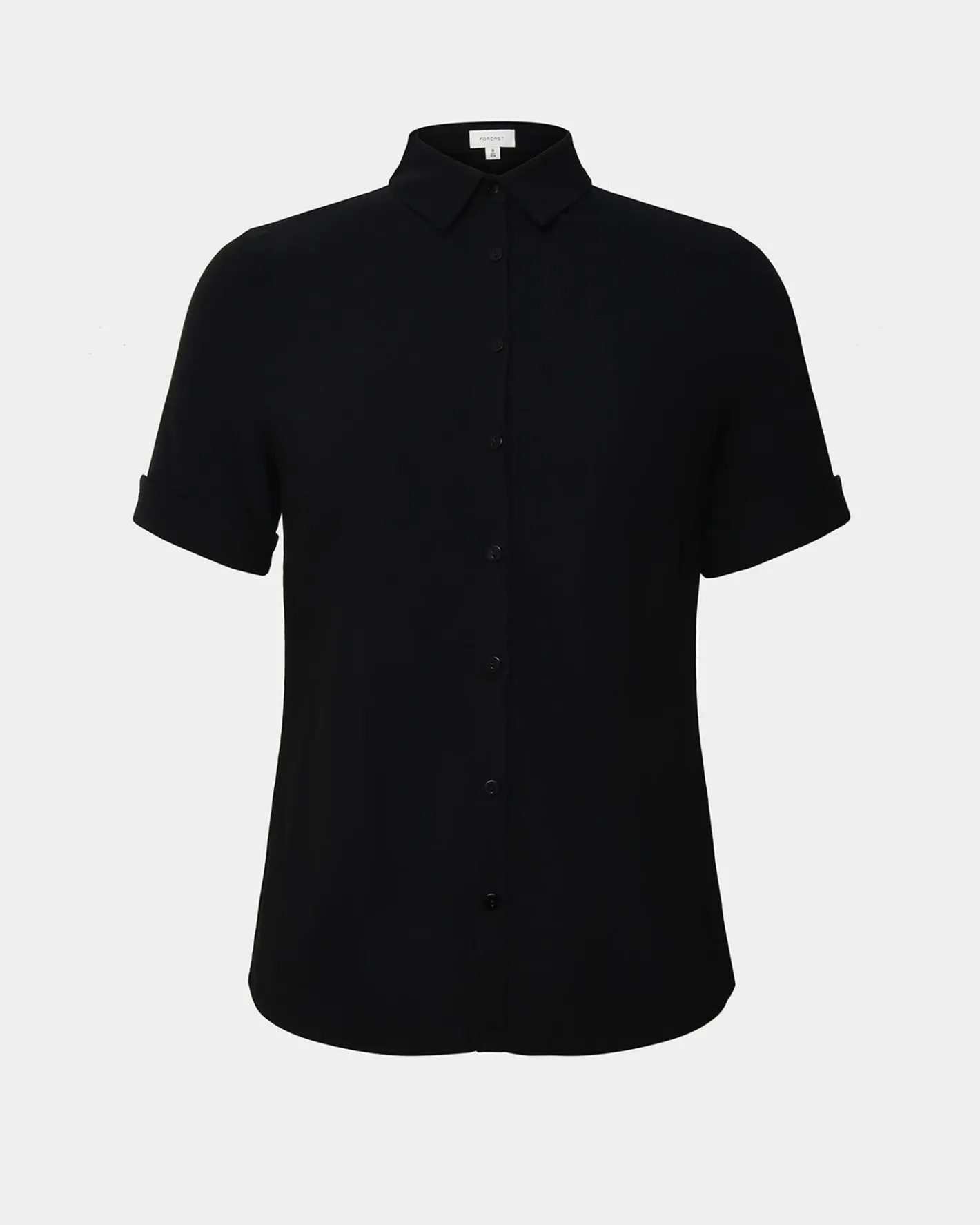 Forcast Morgan Cuff Short Sleeve Black Discount