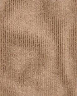 Forcast Murphy Crop Knit Top Camel New