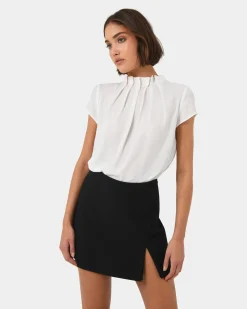 Forcast Nella Mini Skort Black Clearance