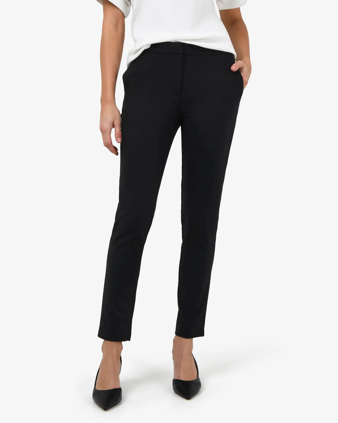 Forcast New Taylor Slim Pants Black Sale