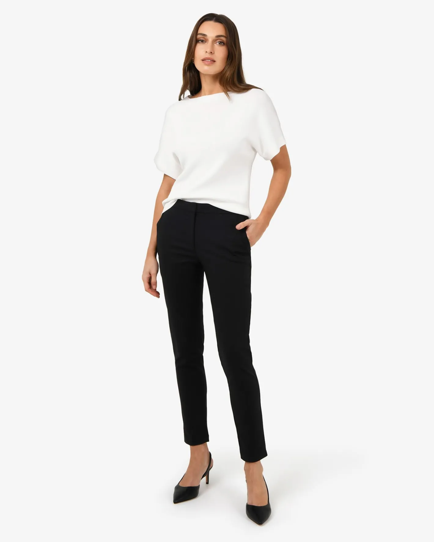 Forcast New Taylor Slim Pants Black Sale