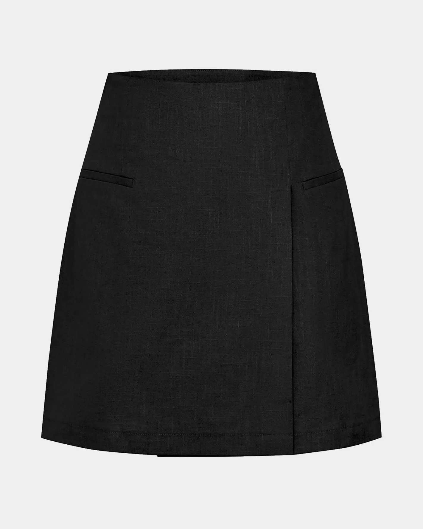 Forcast Nia Mini Linen Skirt Black Online