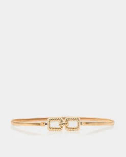 Forcast Nicole Stretch Metal Belt Gold Sale