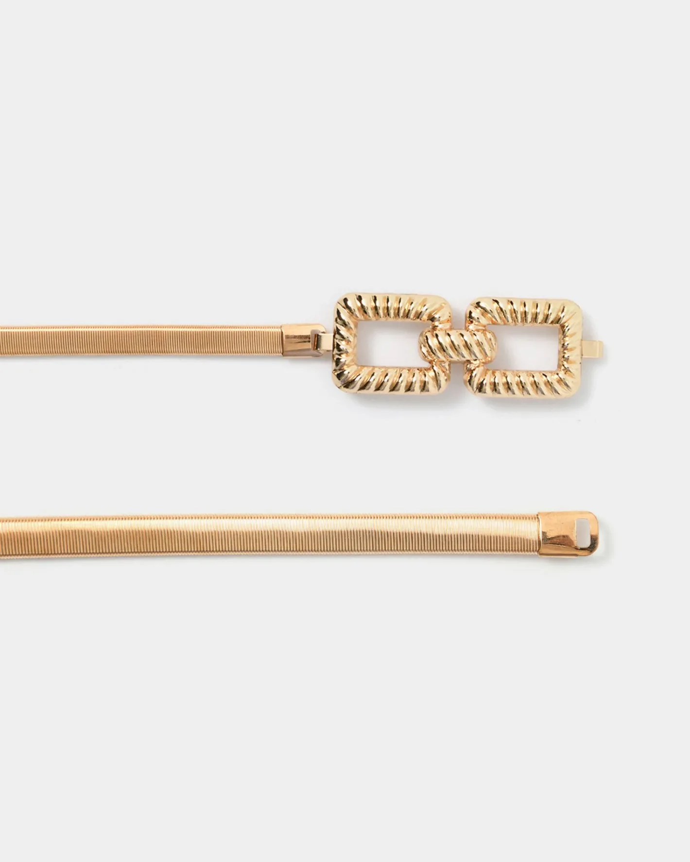 Forcast Nicole Stretch Metal Belt Gold Sale