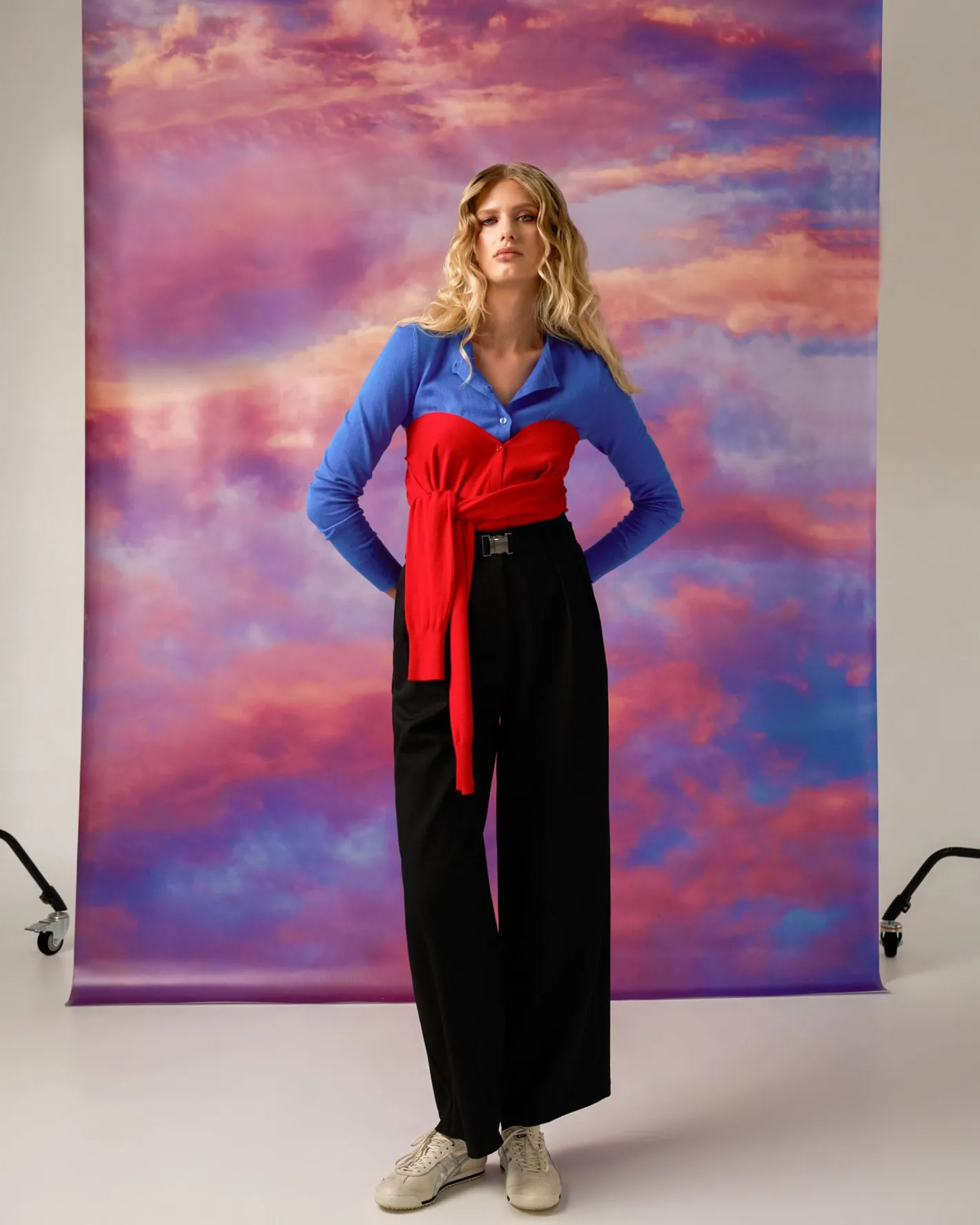 Forcast Nicolette V-neck Knit Cardigan Fire Clearance