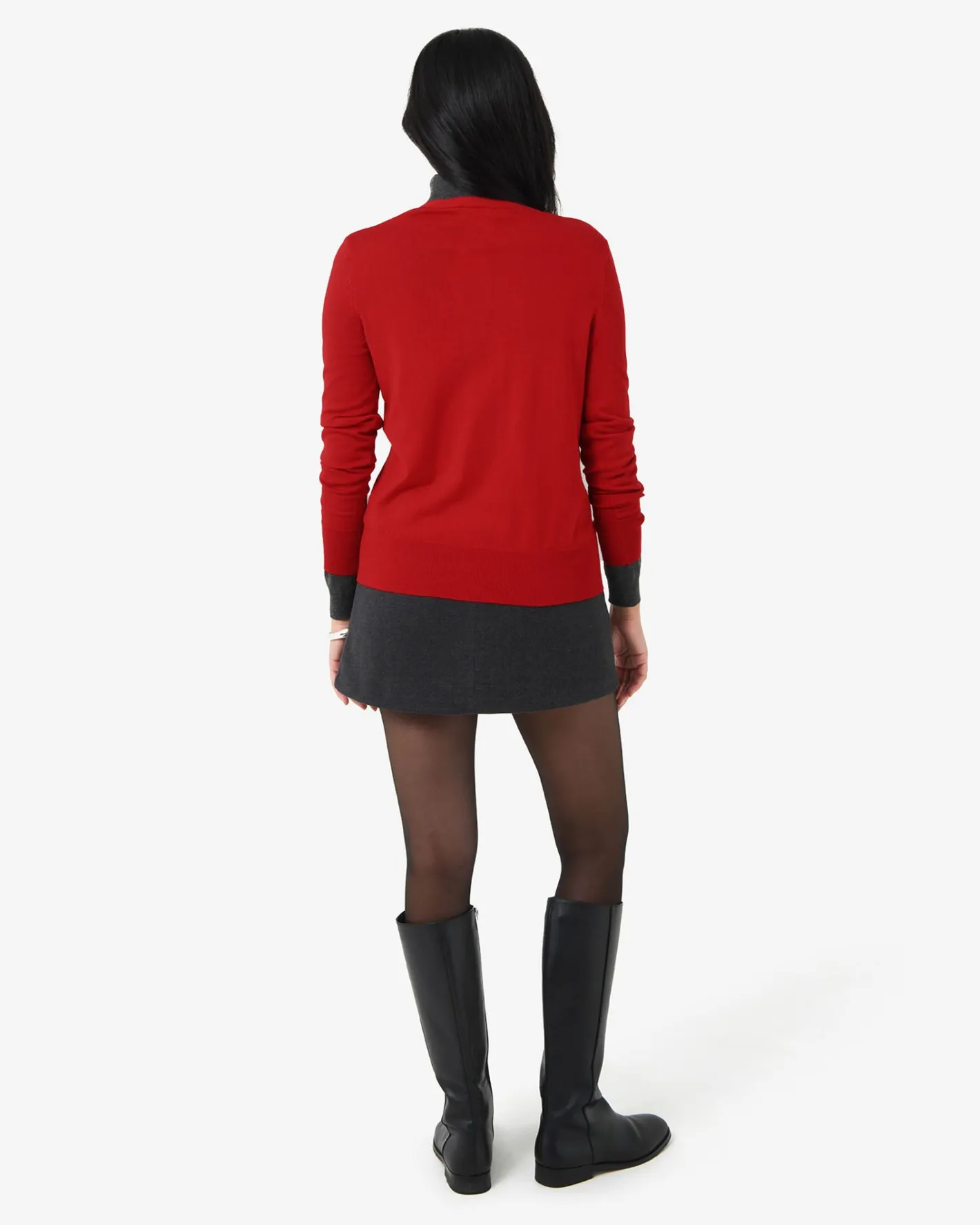 Forcast Nicolette V-neck Knit Cardigan Fire Clearance