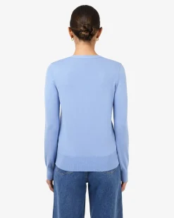 Forcast Nicolette V-neck Knit Cardigan Periwinkle Best