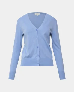 Forcast Nicolette V-neck Knit Cardigan Periwinkle Best