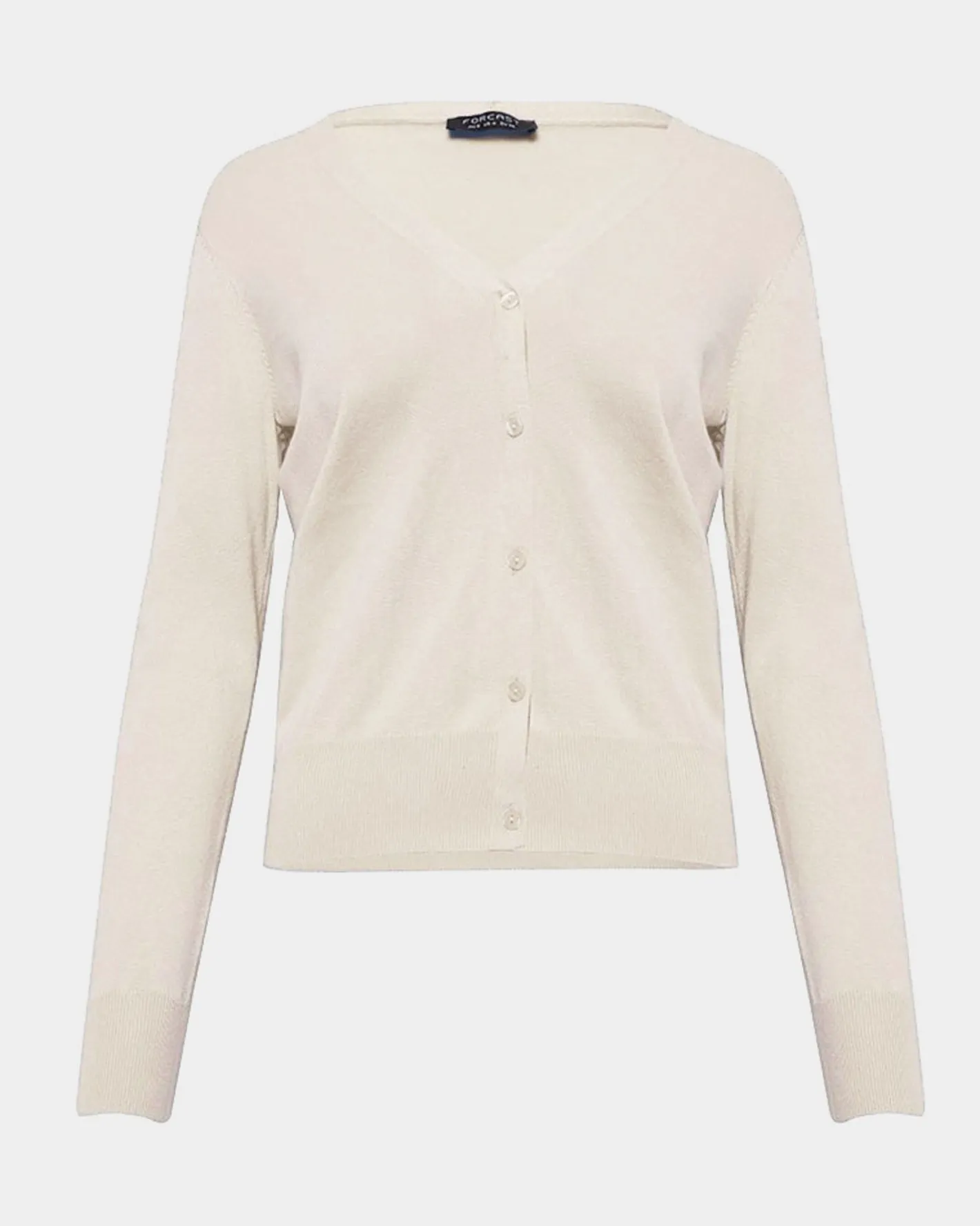 Forcast Nicolette V-neck Knit Cardigan Bone Online