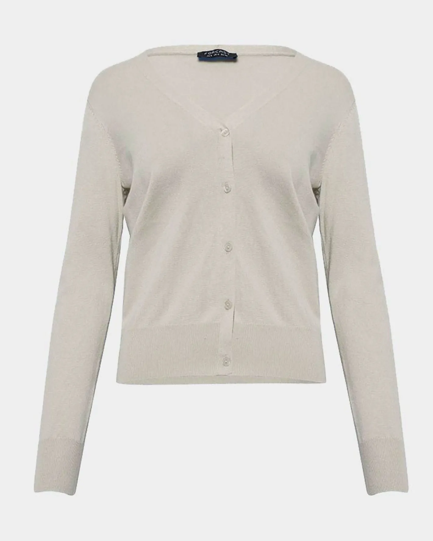 Forcast Nicolette V-neck Knit Cardigan Oatmeal