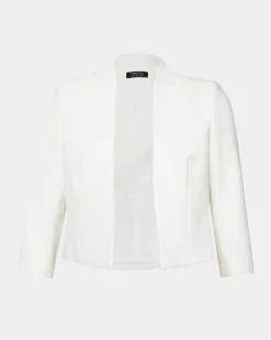 Forcast Nikki Collarless Crop Jacket Ivory Best